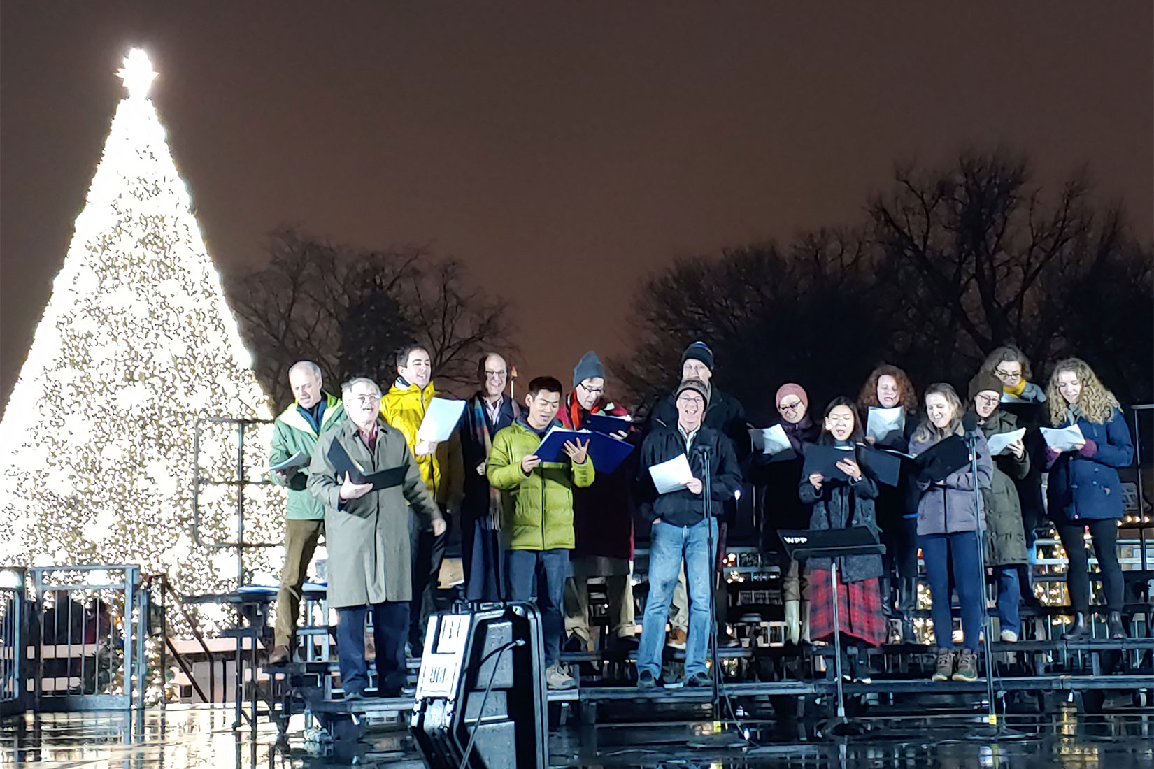 CBO Chorus Singing at the National Christmas Tree